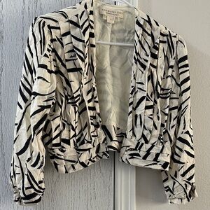 Saltwater Luxe Zebra Pattern Blazer